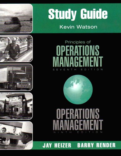 Stock image for Study Guide for Principles of Operations Management, 7th Edition / Operations Management, 9th Edition for sale by Solr Books