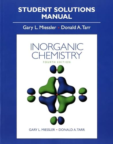 Imagen de archivo de Inorganic Chemistry Student Solution Manual a la venta por BooksRun