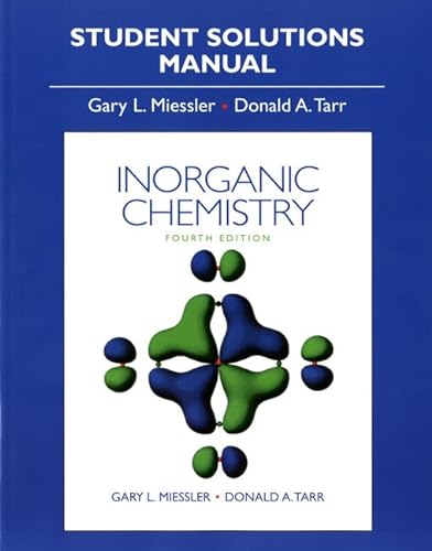 Stock image for Inorganic Chemistry Student Solution Manual for sale by BooksRun