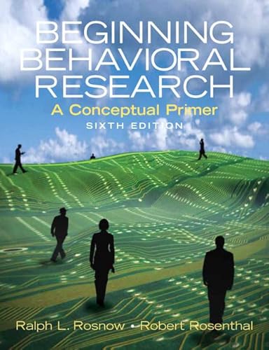 Imagen de archivo de Beginning Behavioral Research: A Conceptual Primer a la venta por Your Online Bookstore