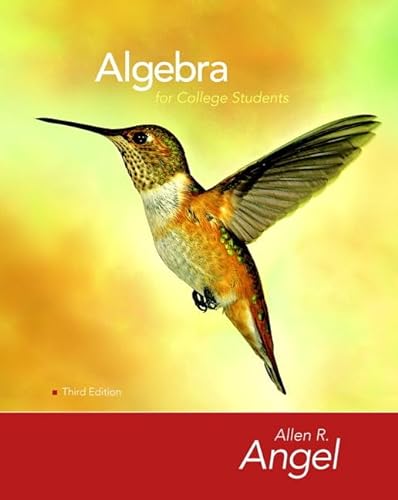 9780136129080: Algebra for College Students