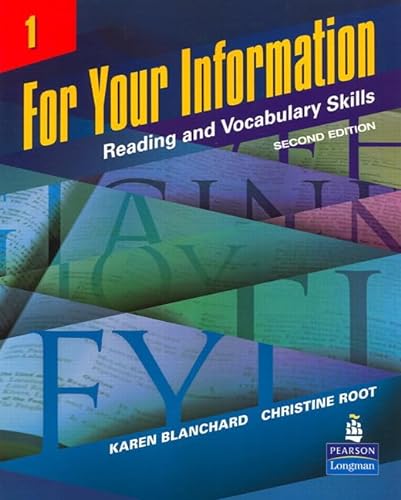 Imagen de archivo de For Your Information: Reading and Vocabulary Skills, DVD (Levels 1 and 2) a la venta por SecondSale