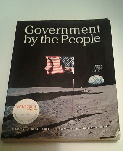 9780136131861: Government by the People, Texas Brief Edition (7th Edition)
