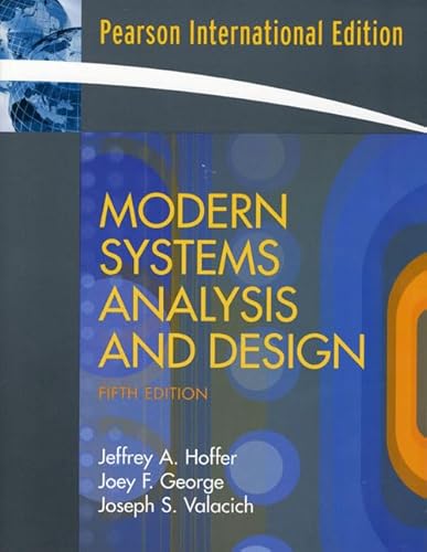 Stock image for Modern Systems Analysis and Design: International Edition for sale by WorldofBooks