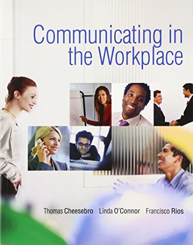 Stock image for Communicating in the Workplace for sale by Better World Books: West