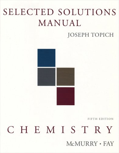 Imagen de archivo de Chemistry - Selected Solutions Manual a la venta por BookHolders