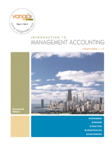 9780136141501: Introduction to Management Accounting Chapters 1-14