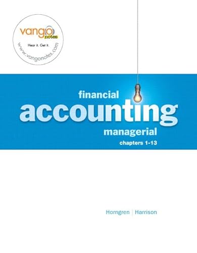 Beispielbild fr Financial & Managerial Accounting-Financial: Chapter 1-13 (Chapter 1-15) zum Verkauf von HPB-Red