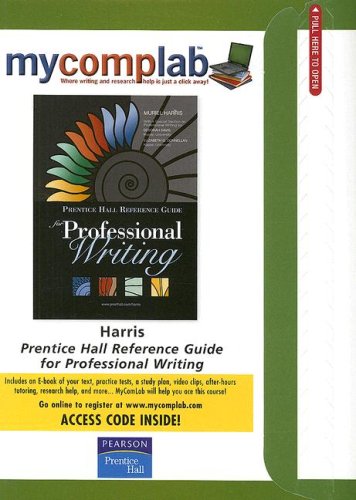 Prentice Hall Reference Guide for Professional Writing Access Code (9780136144076) by Muriel G. Harris