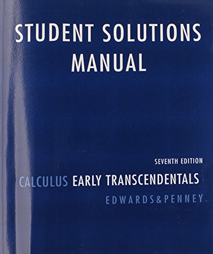 9780136147060: Student Solutions Manual for Calculus: Early Transcendentals
