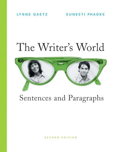 9780136151937: The Writer's World: Sentence and Paragraphs