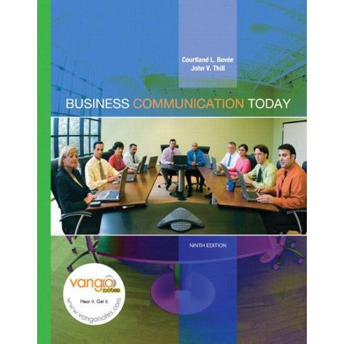 Stock image for Business Communication Today (Instructor's Edition) for sale by BookHolders