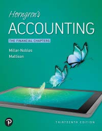 

Horngren's Accounting, the Financial Chapters [rental Edition]