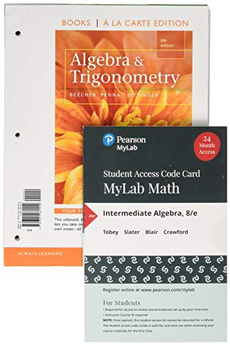 Imagen de archivo de Intermediate Algebra, Loose-Leaf Version Plus MyLab Math with Pearson eText -- 24 Month Access Card Package a la venta por Textbooks_Source