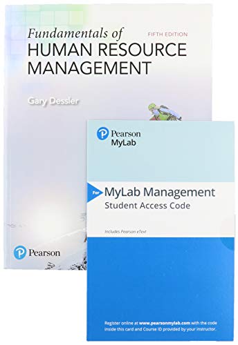 Stock image for Fundamentals of Human Resource Management + 2019 MyLab Management with Pearson eText -- Access Card Package for sale by Textbooks_Source
