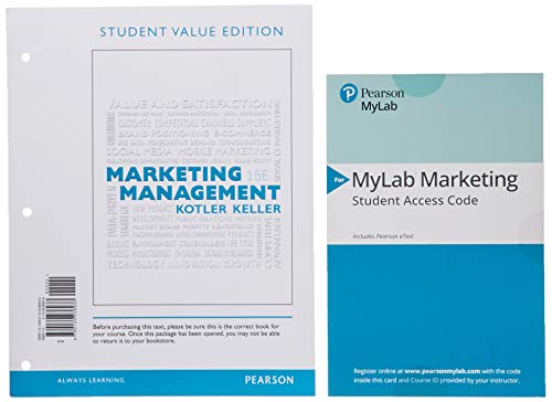 Imagen de archivo de Marketing Management a la venta por Better World Books