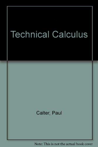 9780136177883: Technical Calculus