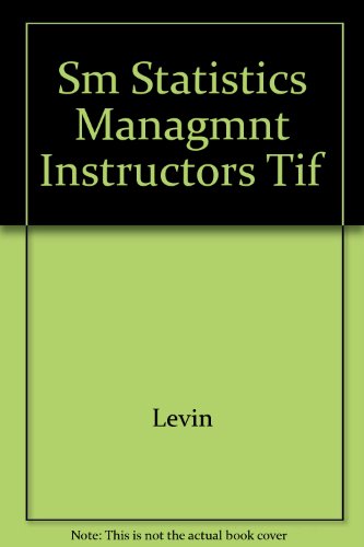 9780136196280: Sm Statistics Managmnt Instructors Tif