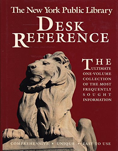 Beispielbild fr New York Public Library Desk Reference zum Verkauf von Wonder Book