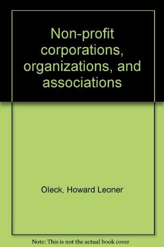 9780136233558: Non-profit corporations, organizations, and associations