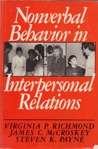 Beispielbild fr Nonverbal Behavior in Interpersonal Relations zum Verkauf von Better World Books