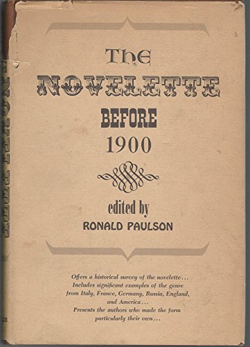 Stock image for The Novelette Before 1900 for sale by Gerry Mosher