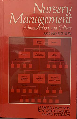 Beispielbild fr Nursery Management : Administration and Culture zum Verkauf von Better World Books