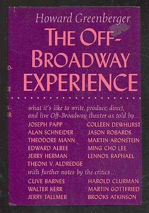 Beispielbild fr The off-Broadway experience zum Verkauf von Wonder Book