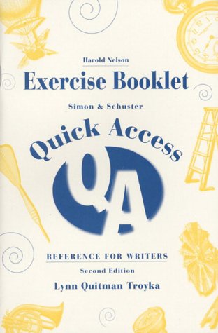 Beispielbild fr Exercise Booklet Quick Access: Reference for Writers zum Verkauf von Wonder Book