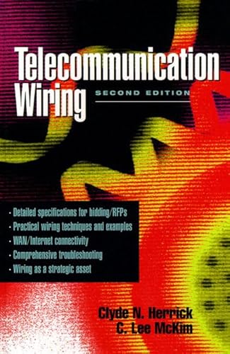 Beispielbild fr Telecommunication Wiring (2nd Edition) zum Verkauf von KuleliBooks