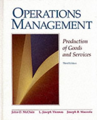 Imagen de archivo de Operations Management: Production of Goods and Services a la venta por Books Unplugged