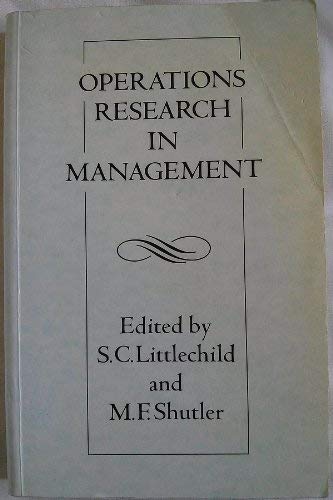Stock image for Operations Research in Management for sale by Anybook.com