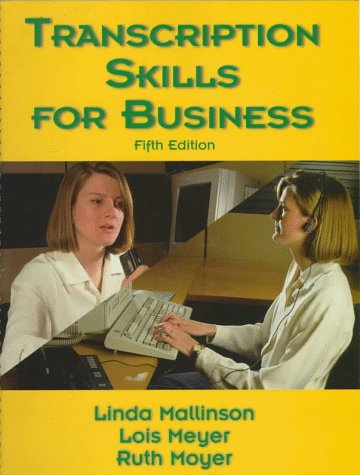 Stock image for Transcription Skills for Business (5th Edition) for sale by Wonder Book