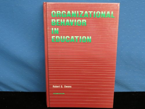 9780136410508: Organizational behaviour in education