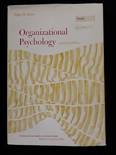 Stock image for Organizational psychology (Foundations of modern psychology series) for sale by Irish Booksellers