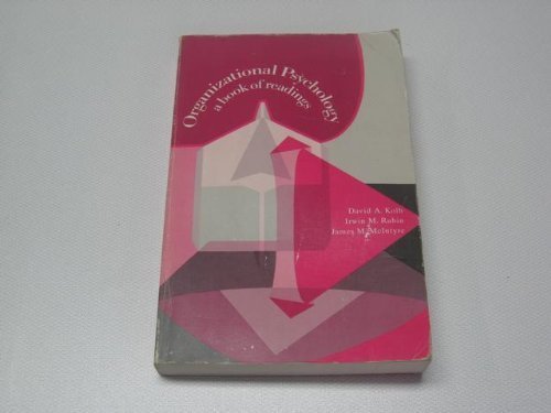 Beispielbild fr Organizational Psychology;: A Book of Readings zum Verkauf von Wonder Book
