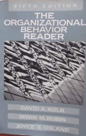 Beispielbild fr The Organizational Behavior Reader zum Verkauf von Thomas F. Pesce'