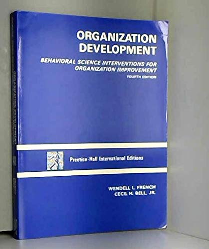Beispielbild fr Organization Development: Behavioral Science Interventions for Organization Improvement zum Verkauf von WeBuyBooks