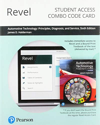 Beispielbild fr Revel for Automotive Technology -- Combo Access Card: Principles, Diagnosis, and Service: Principles, Diagnosis, and Service -- Combo Access Card zum Verkauf von Buchpark