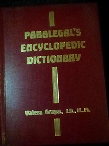 Paralegal's Encyclopedic Dictionary