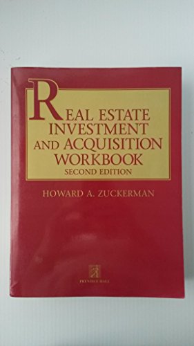 Stock image for Real Estate Investment and Acquisition Workbook for sale by KuleliBooks