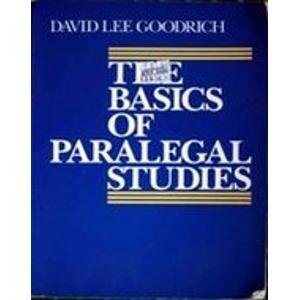 Beispielbild fr Basics of Paralegal Studies, The zum Verkauf von HPB-Red