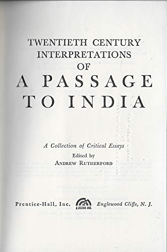 Imagen de archivo de Twentieth Century Interpretations of a Passage to India: A Collection of Critical Essays a la venta por ThriftBooks-Atlanta