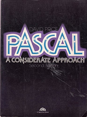 Imagen de archivo de Pascal: A considerate approach a la venta por Wonder Book