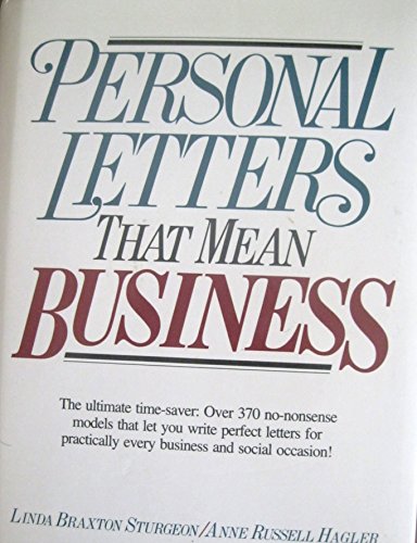 Beispielbild fr Personal Letters That Mean Business zum Verkauf von Wonder Book