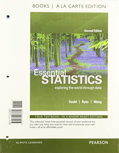 Imagen de archivo de Essential Statistics, Loose-leaf Edition Plus MyLab Statistics with Pearson eText -- 24 Month Access Card Package a la venta por Textbooks_Source