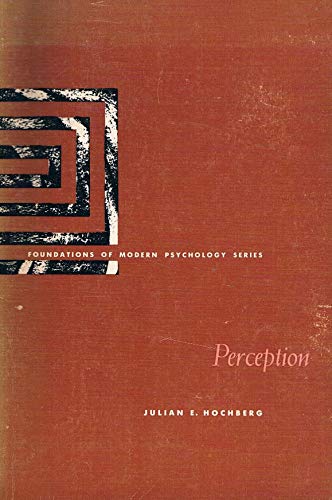 Stock image for Perception. Foundations of Modern Psychology for sale by Mythos Center Books