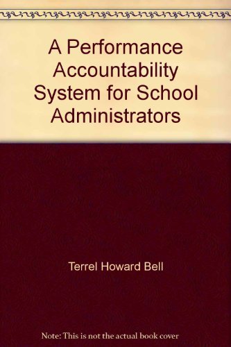 Imagen de archivo de A Performance Accountability System for School Administrators a la venta por Better World Books