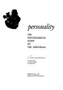 Imagen de archivo de Personality: The Psychological Study of the Individual a la venta por The Unskoolbookshop