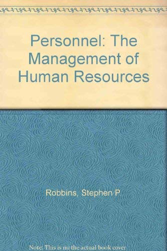 Personnel, the management of human resources (9780136578338) by Robbins, Stephen P
